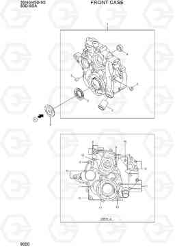 9020 FRONT CASE 35/40/45D-9S,50D-9SA, Hyundai