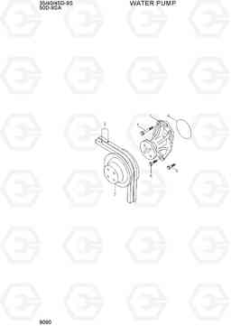 9090 WATER PUMP 35/40/45D-9S,50D-9SA, Hyundai