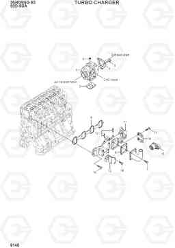 9140 TURBO CHARGER 35/40/45D-9S,50D-9SA, Hyundai