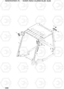 2060 OVER HEAD GUARD ELEC SUB 35/40/45D-7E,50D-7AE, Hyundai