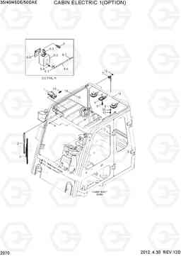 2070 CABIN ELECTRIC 1 (OPTION) 35/40/45D-7E,50D-7AE, Hyundai