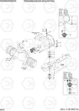 4010 TRANSMISSION MOUNTING 35/40/45D-7E,50D-7AE, Hyundai