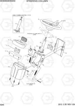 5040 STEERING COLUMN 35/40/45D-7E,50D-7AE, Hyundai