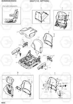 6033 SEAT(1/2, OPTION) 35/40/45D-7E,50D-7AE, Hyundai