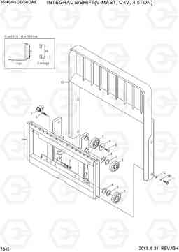 7045 INTEGRAL S/SHIFT(V-MAST,C-IV,4.5TON) 35/40/45D-7E,50D-7AE, Hyundai