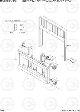 7046 INTEGRAL S/SHIFT(V-MAST,C-IV,5.0TON) 35/40/45D-7E,50D-7AE, Hyundai