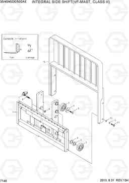 7146 INTEGRAL S/SHIFT(VF-MAST,C-III,35~45DE) 35/40/45D-7E,50D-7AE, Hyundai