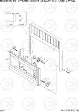 7147 INTEGRAL S/SHIFT(VF,C-IV,HOOK,4.5TON) 35/40/45D-7E,50D-7AE, Hyundai