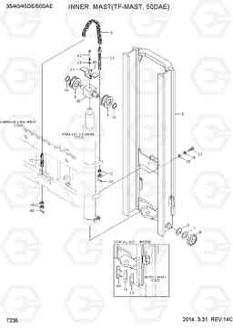 7235 INNER MAST (TF-MAST,50DAE) 35/40/45D-7E,50D-7AE, Hyundai