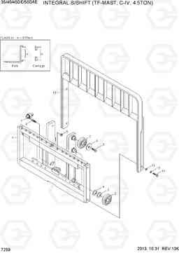 7259 INTEGRAL S/SHIFT(TF-MAST, C-IV, 4.5TON) 35/40/45D-7E,50D-7AE, Hyundai