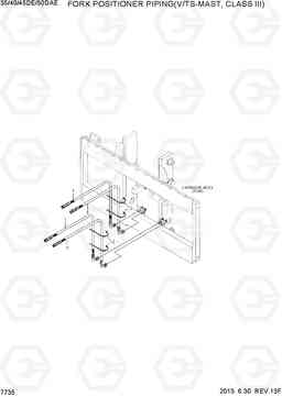 7735 FORK POSI PIPING(V/TS-MAST,CLASSIII) 35/40/45D-7E,50D-7AE, Hyundai