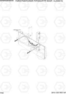 7740 FORK POSI PIPING(VF/TF-MAST,CLASSIII) 35/40/45D-7E,50D-7AE, Hyundai