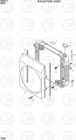 1045 RADIATOR ASSY 35DF-7, Hyundai