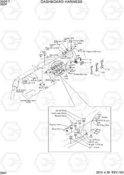 2041 DASHBOARD HARNESS(ECU TYPE, KOREA) 35DF-7, Hyundai