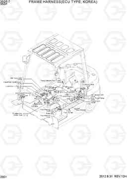 2051 FRAME HARNESS(ECU TYPE, KOREA) 35DF-7, Hyundai