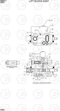 3350 LIFT BLOCK ASSY 35DF-7, Hyundai