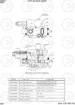 3351 LIFT BLOCK ASSY 35DF-7, Hyundai