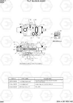 3361 WORK BLOCK ASSY 35DF-7, Hyundai