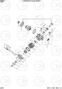 4070 CARRIER SUB ASSY 35DF-7, Hyundai