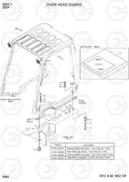 6040 OVER HEAD GUARD 35DF-7, Hyundai