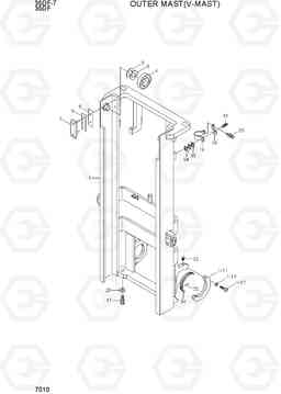 7010 OUTER MAST (V-MAST) 35DF-7, Hyundai