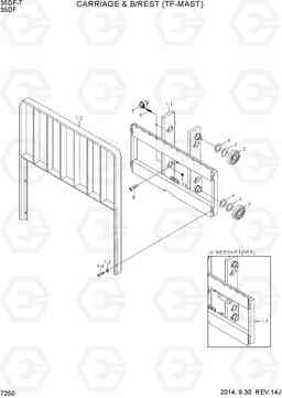 7250 CARRIAGE & B/REST (TF-MAST) 35DF-7, Hyundai