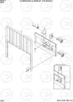 7450 CARRIAGE & BACKREST (TS-MAST) 35DF-7, Hyundai