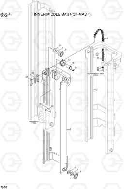 7530 INNER MIDDLE MAST (QF-MAST) 35DF-7, Hyundai