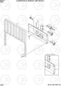 7560 CARRIAGE & BACKREST (QF-MAST) 35DF-7, Hyundai