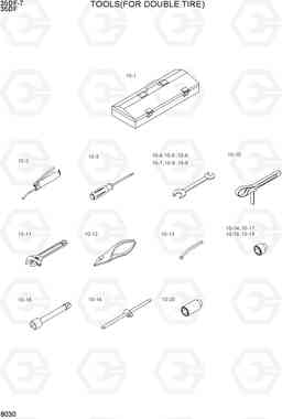 8030 TOOLS(DOUBLE TIRE) 35DF-7, Hyundai