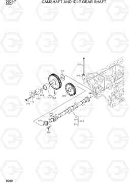 9090 CAMSHAFT AND IDLE GEAR SHAFT 35DF-7, Hyundai