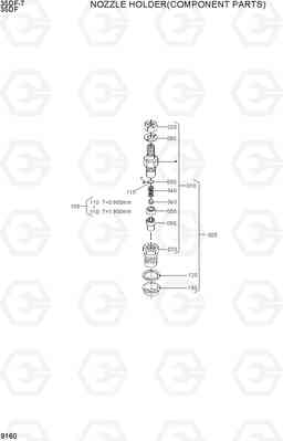 9160 NOZZLE HOLDER(COMPONENT PARTS) 35DF-7, Hyundai