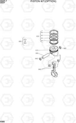 9380 PISTON KIT(OPTION) 35DF-7, Hyundai
