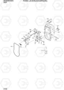 A150 FORK LEVER(GOVERNOR) 35DF-7, Hyundai