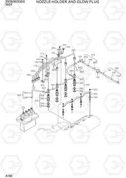 A190 NOZZLE HOLDER AND GLOW PLUG 35DF-7, Hyundai