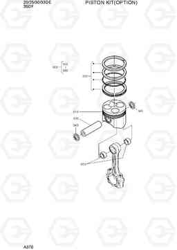 A370 PISTON KIT(OPTION) 35DF-7, Hyundai