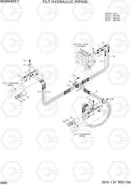 3060 TILT HYDRAULIC PIPING 35DS/40DS/45DS-7, Hyundai