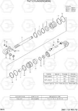 3B15 TILT CYLINDER(NEW) 35DS/40DS/45DS-7, Hyundai