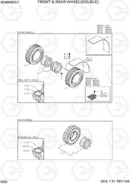 5025 FRONT & REAR WHEEL(DOUBLE) 35DS/40DS/45DS-7, Hyundai