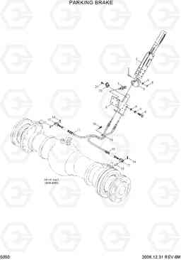 5050 PARKING BRAKE(OLD) 35DS/40DS/45DS-7, Hyundai