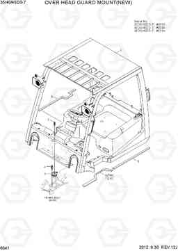 6041 OVER HEAD GUARD MOUNT(NEW) 35DS/40DS/45DS-7, Hyundai