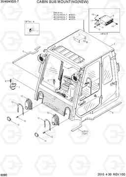 6080 CABIN SUB MOUNTING(NEW) 35DS/40DS/45DS-7, Hyundai