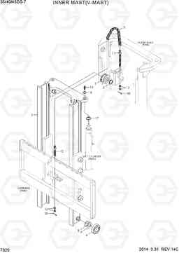 7020 INNER MAST (V-MAST) 35DS/40DS/45DS-7, Hyundai