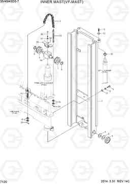 7120 INNER MAST (VF-MAST) 35DS/40DS/45DS-7, Hyundai