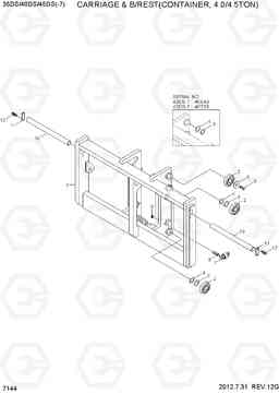 7144 CARR&B/REST (CONTAINER, 4.0/4.5TON) 35DS/40DS/45DS-7, Hyundai