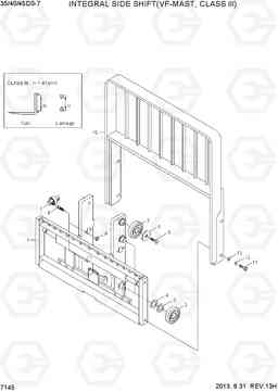 7145 INTEGRAL S/SHIFT(VF-MAST,C-III,35~45DS) 35DS/40DS/45DS-7, Hyundai