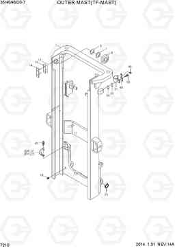 7210 OUTER MAST (TF-MAST) 35DS/40DS/45DS-7, Hyundai