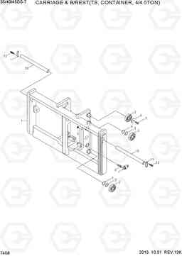 7458 CARRIAGE & B/REST(TS,CONTAINER,4/4.5TON) 35DS/40DS/45DS-7, Hyundai