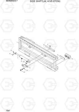 7541 SIDE SHIFT(JK, 4.5/5.0TON) 35DS/40DS/45DS-7, Hyundai