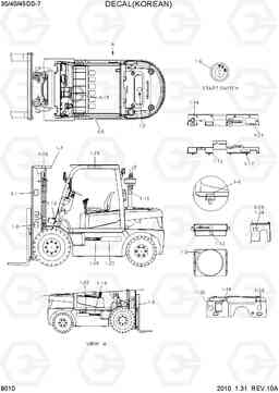 8010 DECAL(KOREAN) 35DS/40DS/45DS-7, Hyundai